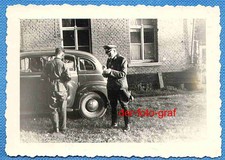 Foto, Belgien, Offizier der Feldgendarmerie vor der Heimfahrt, um 1941 !!!