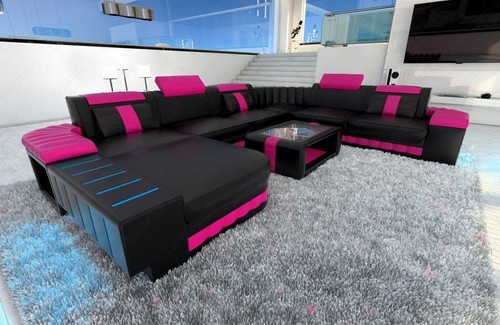 Couch wohnlandschaft leder - couch,