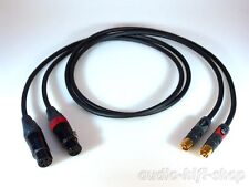 Mogami 2549 Neglex XLR female auf Cinch Adapter-Kabel für Profis Neutrik Stecker