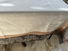 Pichler Tischdecke Weihnachten grau Stickerei ca 150 x 250 cm 