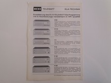 K+H   KLEIN + HUMMEL TELEWATT