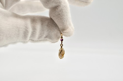 Vintage 14k gold perle - vintage,