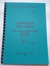 NVA DV A 040/1/112 UKW