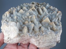Chalcedon auf Baryt - Grube