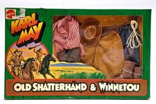 1975 Big Jim Karl May Abentuer Set Old Shatterhand & Winnetou / Mattel 9411 NrfB