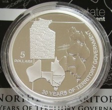 Australien 5 Dollars 2008 Bundesstaaten 30 Jahre Northern Territory Silber