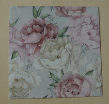 20 Servietten  Pfingstrosen 1