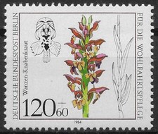 Berlin 1984 ** Mi 727 Wohlfahrt 120Pf Orchideen Wanzen-Knabenkraut 0174F