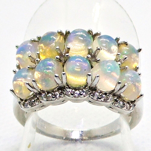 Cabochon opal cubic - cubic, zirkonia