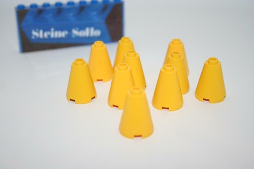 Lego 10x gelber kegel - gelber,