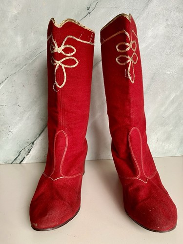 Rote damen stiefel - rote,
