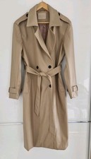 Leder mantel trenchcoat - /,
