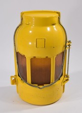 alte FEUERHAND BAUSTELLENLAMPE Signalleuchte Laterne für Kerze Kerzenhalter