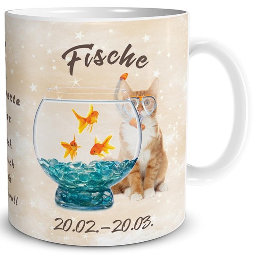 Tasse katze sternzeichen - katze,