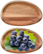 Ovales Holztablett für