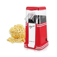 Popcornmaschine Retro Popcorn Maker Popcornautomat Heißluft Fettfrei 1200W POM