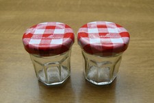 6-8 Marmeladengläser leer 20 - 40 g gebraucht, gut mit Deckel