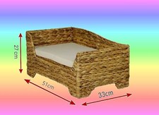 Katzenbett aus wasserhyazinthe - aus,