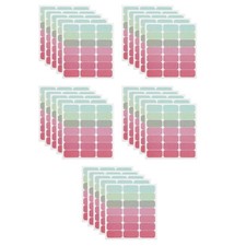 25 Sheets Farbige Aufkleber