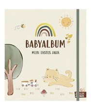 Babyalbum - Mein erstes Jahr: Begleitbuch durch das erste Lebensjahr mit Platz f