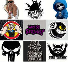 Lustige Aufkleber für Autos