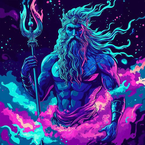 Wandtattoo aufkleber poseidon - wandtattoo,