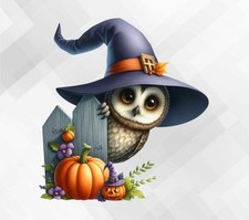 Eule Halloween Wand Vinyl