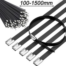 schwarz Edelstahl Kabelbinder