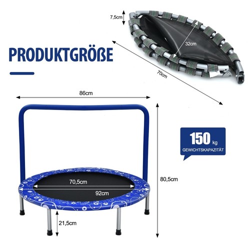Northix kindertrampolin 92cm - northix,