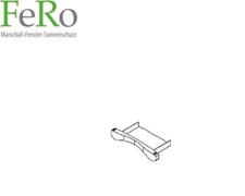 Rollladen Arretten- seitliche Arretierung - Rolladenpanzer- Clip 37mm - 55mm Alu