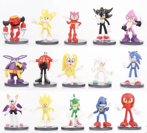 Sonic figuren 15x stück set - 15x,