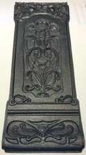 Jugendstil Ofenplatte aus