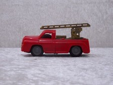 DDR Foreign Design Metall Kunststoff Spielzeug Feuerwehr Auto Vintage - 11,5 cm