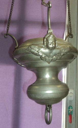 Antikes ewiges licht zinn mit - ewiges,