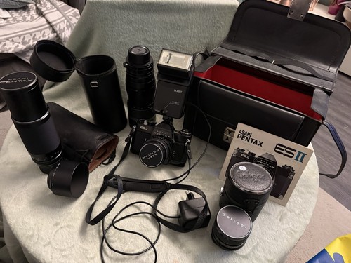 Pentax mit blitz - es, und