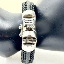 BUDDHA ZU BUDDHA Armband mit Nural - Sterling und Leder