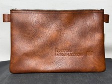 Alte Geldmappe Ledermappe Sparkasse Minden-Lübbecke BxH~23x16cm Banktasche Leder