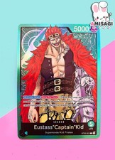 One Piece Card Game Eustass Captain Kid Englisch Foil Karte TCG Leader ST02-001