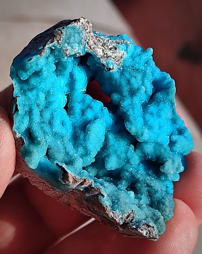 Blaues hemimorphit exemplar - blaues, hemimorphit-exemplar