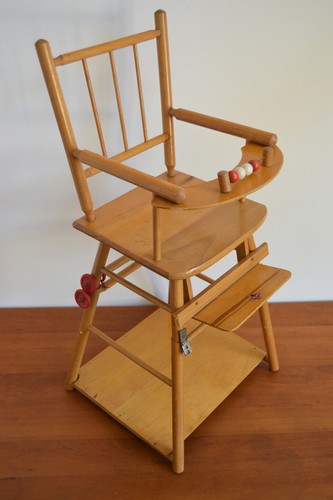 Vintage puppenhochstuhl okwa - vintage,