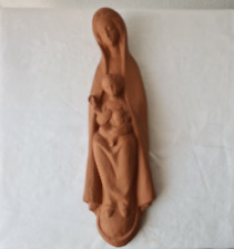 Wandbild Relief Terrakotta Ton