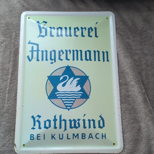 Brauerei angermann blechschild - angermann,