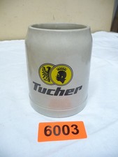 6003.      Alter Steingut Bierkrug  Tucher Bier  Krug  Deko  Bierkrug 0,4 L