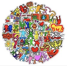 50x Keith Haring Sticker Set