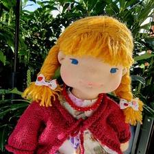 Stoffpuppe waldorfart puppe - stoffpuppe,