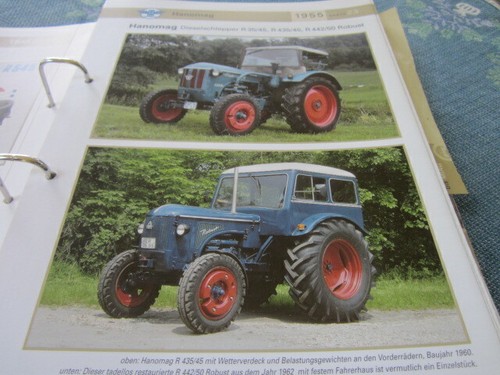 Traktoren datenblatt hanomag - traktoren,