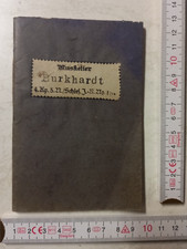 Orginales Schießbuch Musketier Schlesisches Infanterie Regiment von 1912