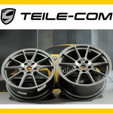 ORIG. Porsche Boxster Spyder 981SP 20" Felgen Satz / Wheel rim set PLATINUM