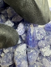 Top Tansanit 10 Stück! Natur Reine Kristalle Edelsteine Blau Lila Tansania