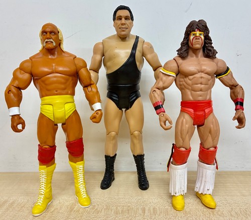 3er set wwe - set, actionfiguren